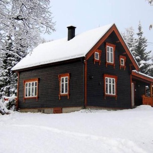 100 Years Old Norwegian Log House in Tromsø