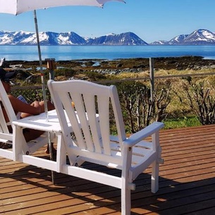 Aurora sea view cabin with wifi,sauna