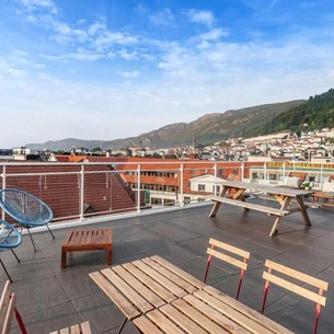 Flat in Bergen house with outstanding roof terrace