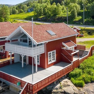 Flott sjøhus rett ved Saltstraumen