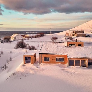 Lofoten panorama luxury home with sauna in Reine