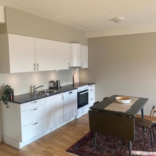 Modern apartment in Bardufoss Center - two bedrooms, garage, terrace