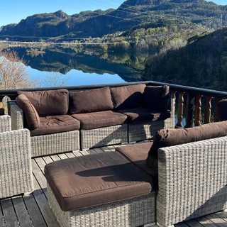 Feriehus i Flekkefjord med panoramautsikt