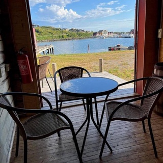 Tradisjonell Rorbu i fiskeværet Ballstad